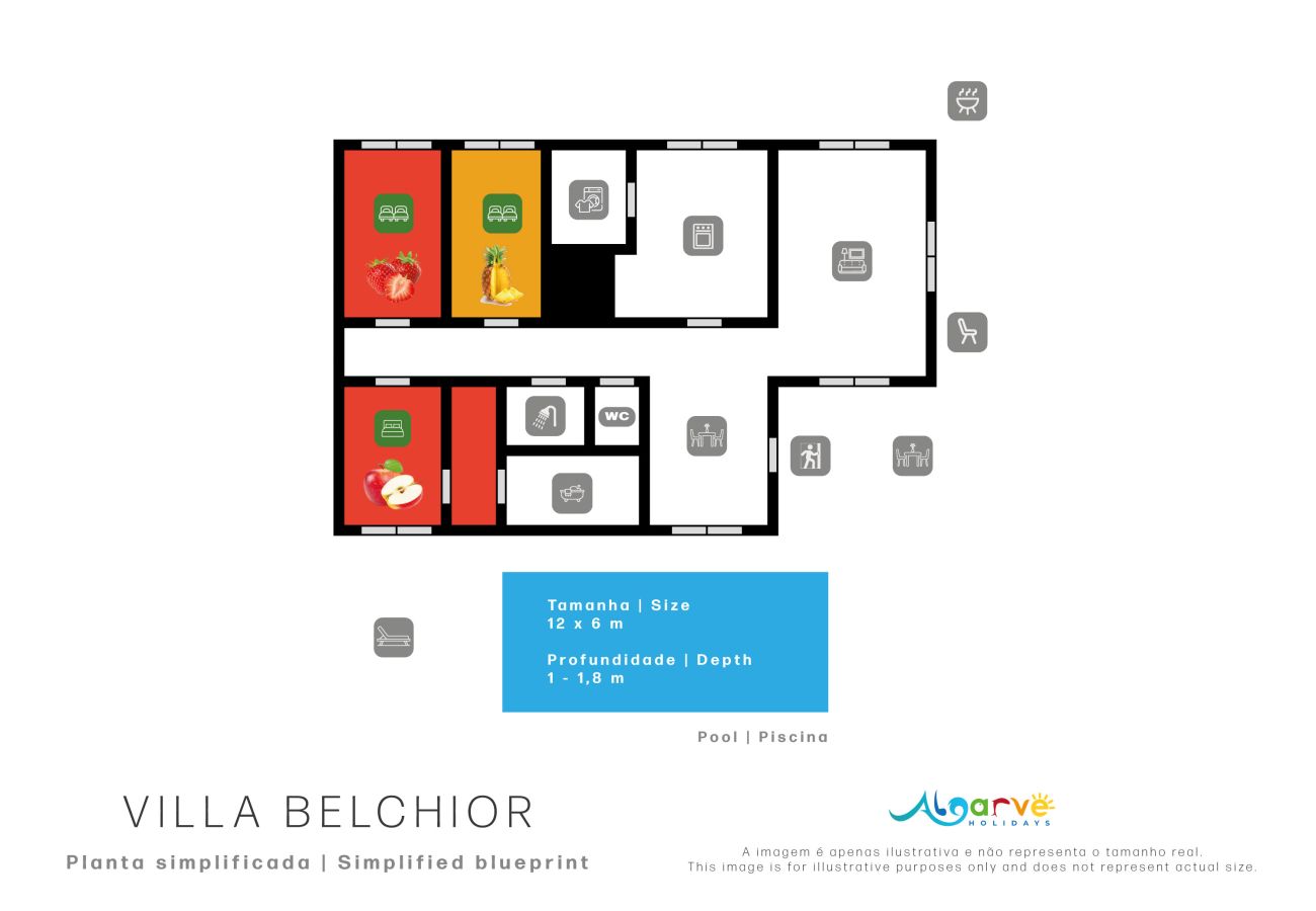 Villa en Faro - Villa Belchior | 3 Dormitorios | Campo | Alportel São Brás