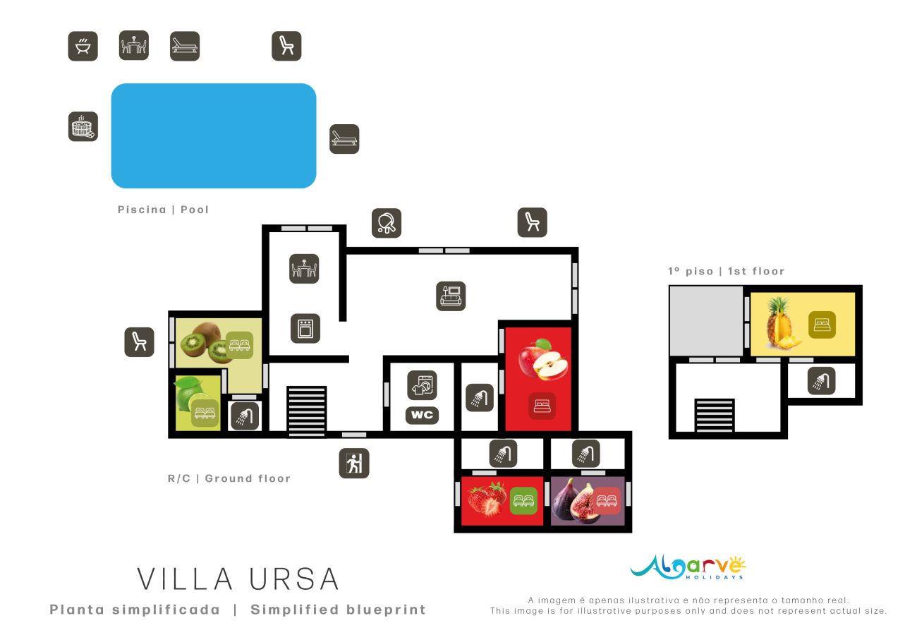Villa en Carvoeiro - Villa Ursa | 6 habitaciones | Jacuzzi | Benagil