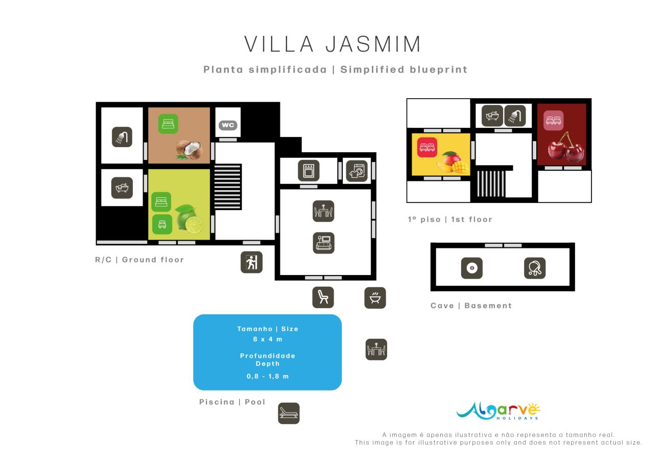 Villa à Almancil - Villa Jasmim | 4 Chambres | Ensoleillé | Almancil