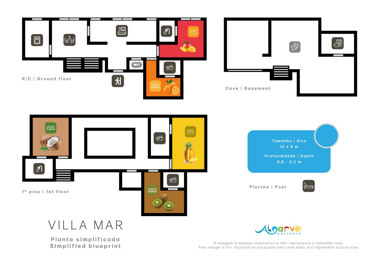 Villa à Almancil - Villa Mar | 5 Chambres | Grande Piscine et Spa | Quinta do Mar