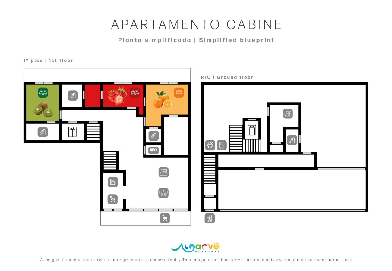 Appartement à Quarteira - Appartement Cabine | 3 chambres | Quarteira