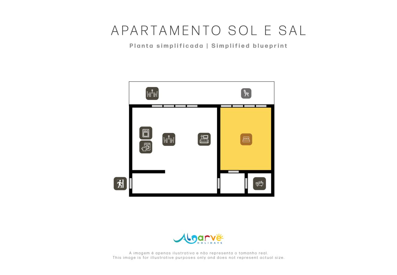 Appartement à Albufeira -  Apartamento Sol e Sal | 1 Chambre | Salgados | Albufeira