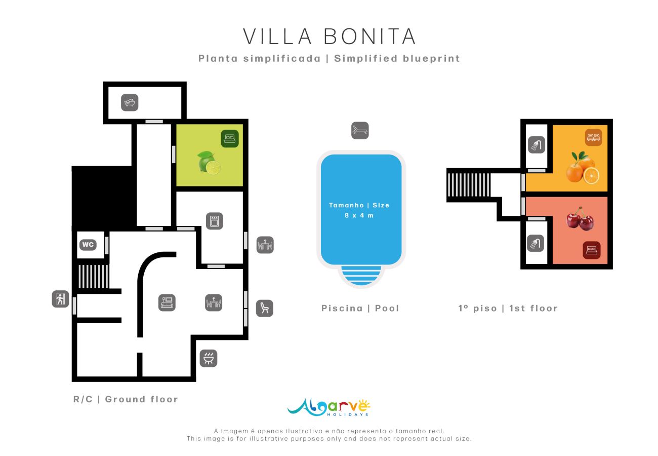 Villa em Vilamoura - Villa Bonita  | 3 Quartos | Perto do Aquashow | Vilamoura