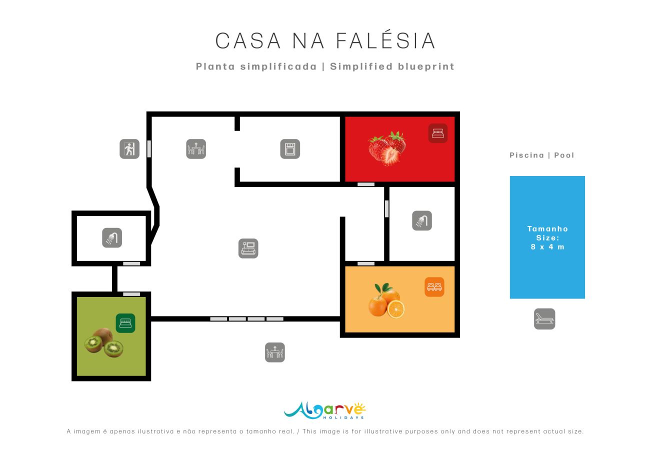 Casa em Albufeira - Casa na Falésia | 3 Quartos | Praia da Falésia | Olhos de Água